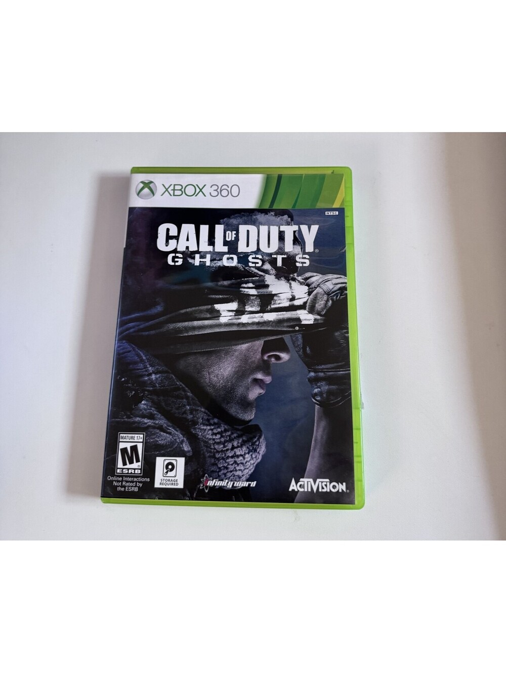 Call of Duty Ghosts Xbox 360 Video Game Disc + Case Tested